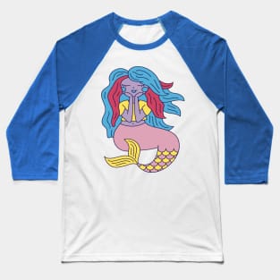 Mermaid Vibes Only Baseball T-Shirt